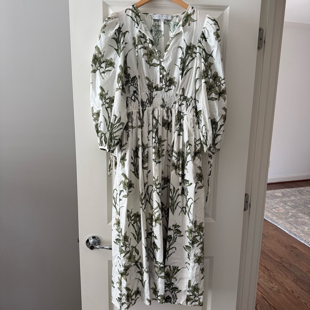 Hunter Bell Clementine Dress in Green Lily